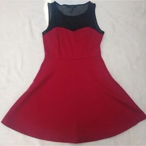 Forever 21 red and black dress sweetheart Valentine's